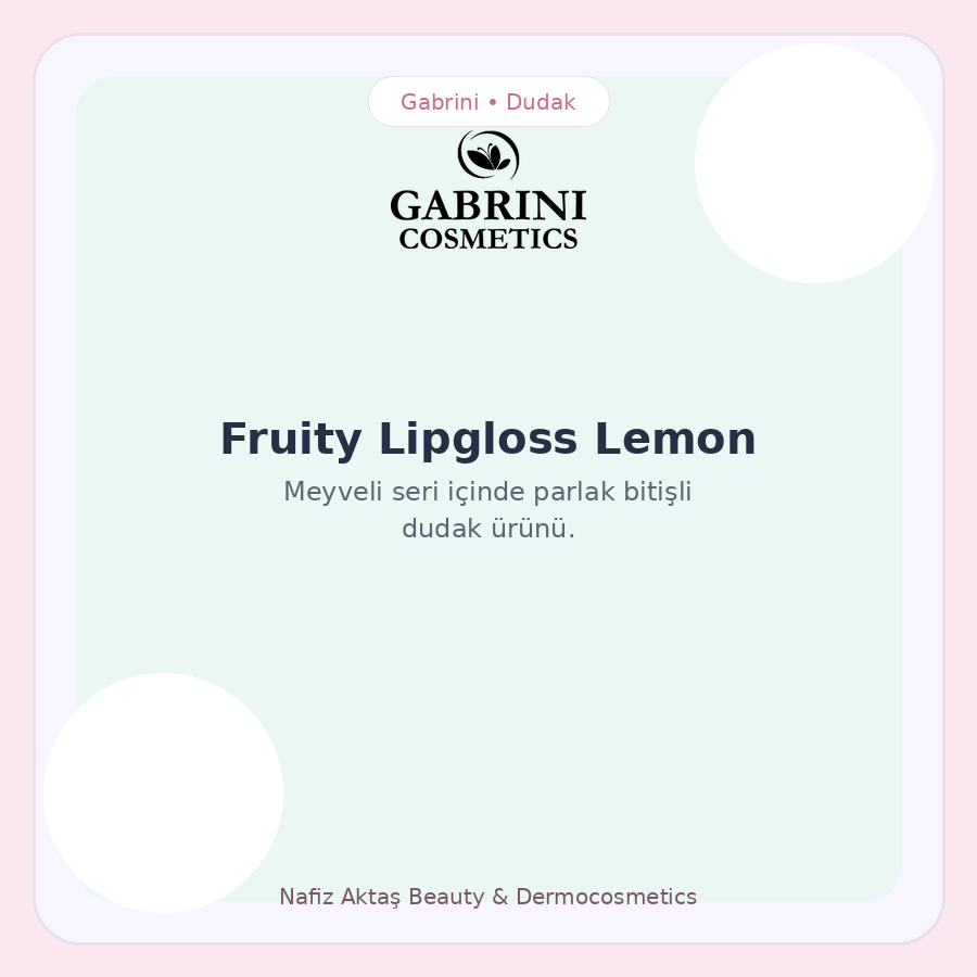 Fruity Lipgloss Lemon