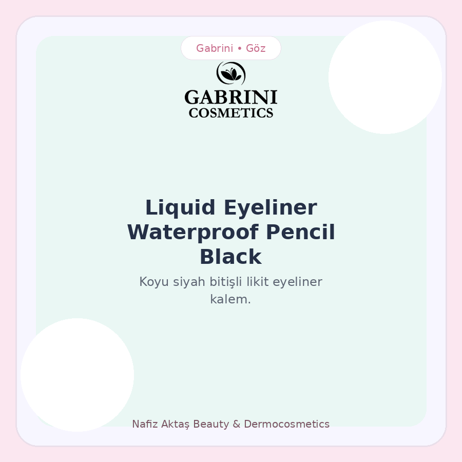 Liquid Eyeliner Waterproof Pencil Black