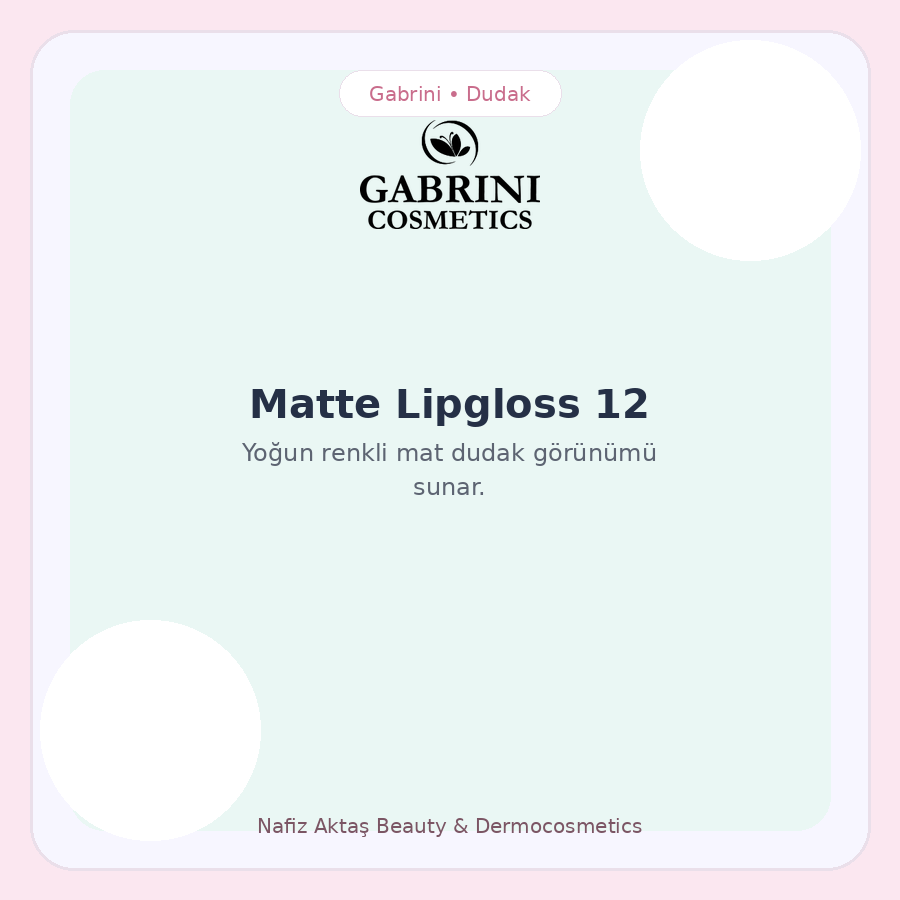 Matte Lipgloss 12