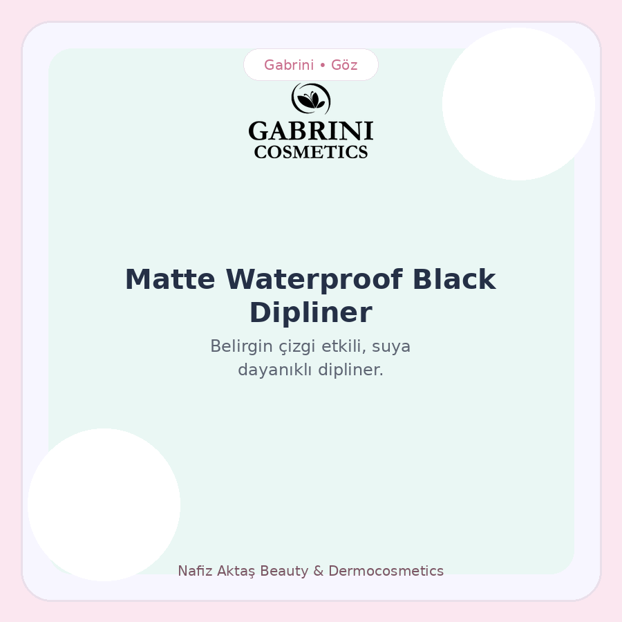Matte Waterproof Black Dipliner