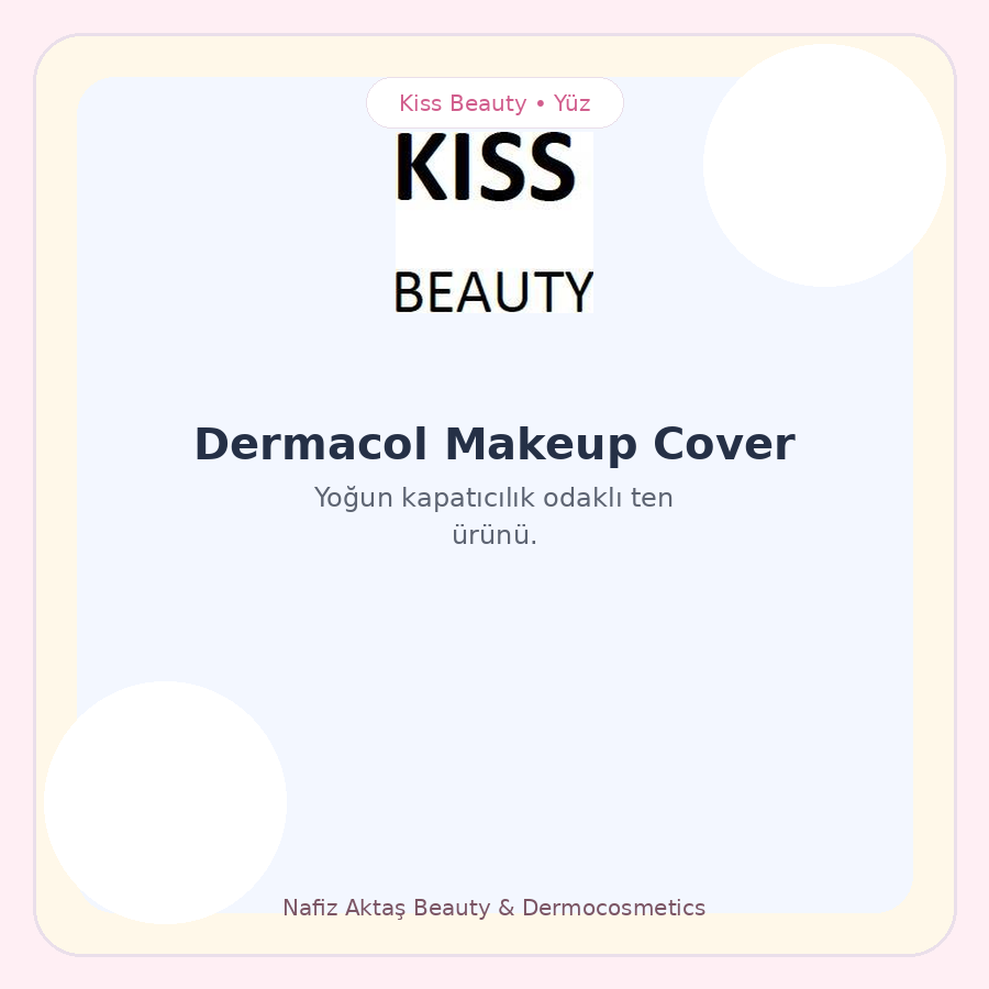 Kiss Beauty Dermacol Makeup Cover